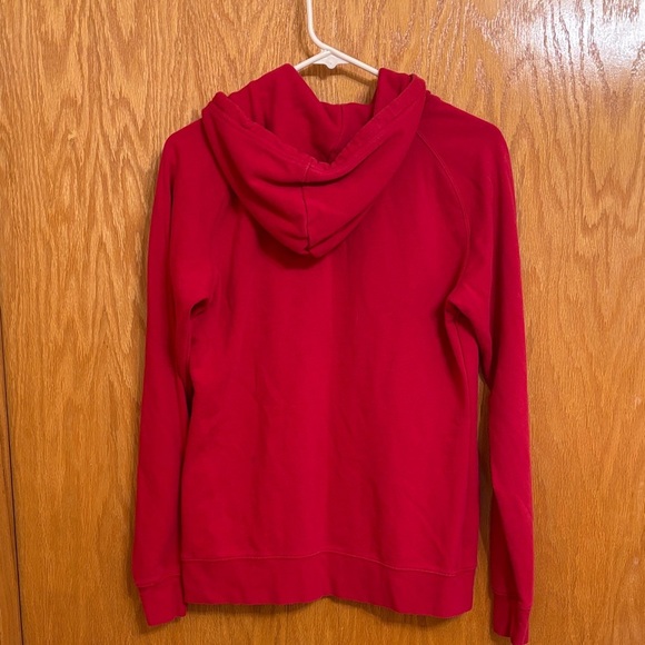 The North Face Evolution Half Dome Fleece Hoodie Women's Size M Crimson/Gold - Picture 4 of 4